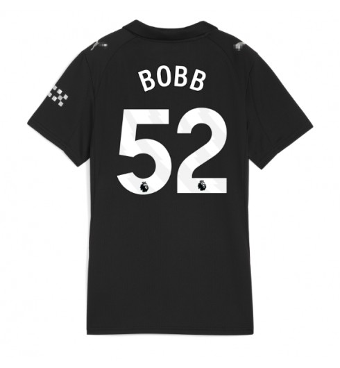 Manchester City Oscar Bobb #52 Venkovní Dres pro Dámské 2025-26 Krátký Rukáv Manchester City Oscar Bobb #52 Venkovní Dres pro Dámské 2025-26 Krátký Rukáv